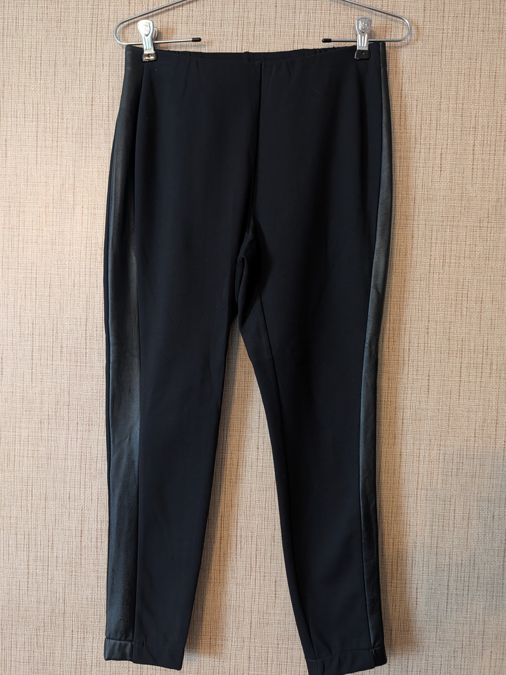 J. Jill Black Leggings with Matte Side Panels